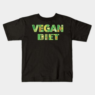 Rich Vegan Diet Kids T-Shirt